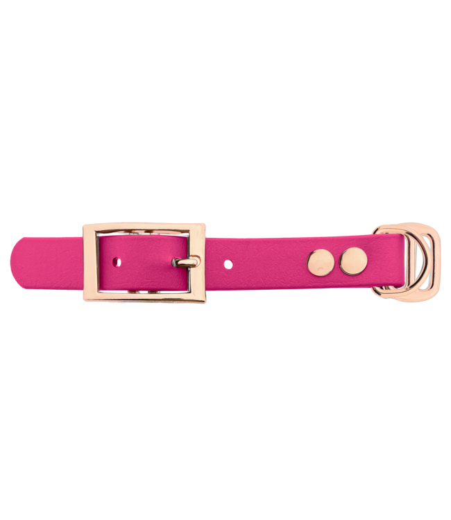 Biothane adapter 19MM Passion pink/Rosegold