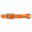 123Paracord Biothane adapter 19MM Orange/Edelstahl