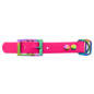 123Paracord Biothane adapter 19MM Neon Rosa/Neo-Chrome