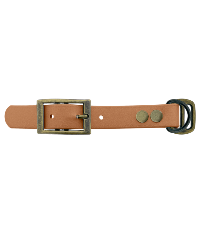 Biothane adapter 19MM Hellbraun/Antikes bronze