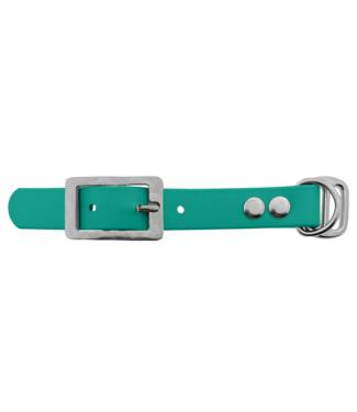 123Paracord Biothane adapter 19MM Teal/Edelstahl