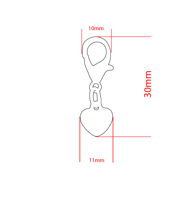 Charm-Anhänger Herz Kleine
