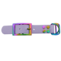 123Paracord Biothane adapter 25MM Pastel Lila/Neo-Chrome