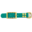 123Paracord Biothane adapter 25MM Teal/Messing