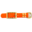 123Paracord Biothane adapter 25MM Orange/Messing