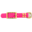123Paracord Biothane adapter 25MM Neon Rosa/Messing