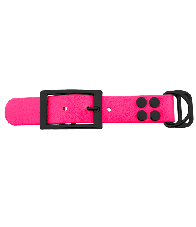 Biothane adapter 25MM Neon Pink/Schwarz