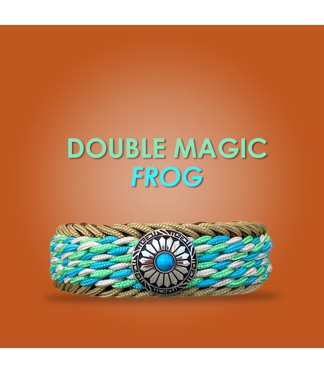Double Magic Frog Neon Turkis/Mint Typ 2 - DIY set