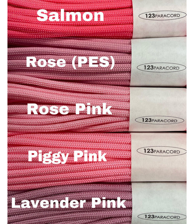 Paracord 550 typ III Piggy Pink
