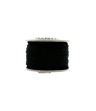 123Paracord Microcord 1.4MM Schwarz - 40 mtr