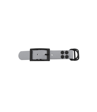 123Paracord Biothane adapter 25MM Silber/Schwarz