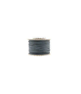 123Paracord Microcord 1.4MM Steel Grau - 40 mtr