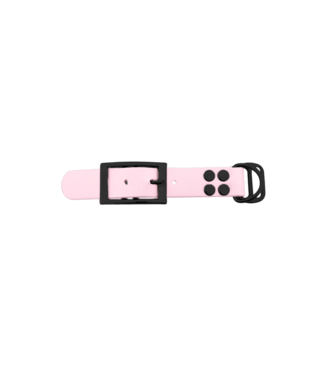 123Paracord Biothane adapter 25MM Dusty Pink/Schwarz