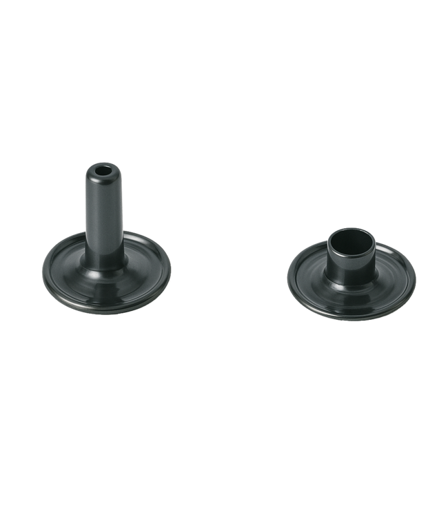 Hohlnieten 10X10 Grau (10 stuks)