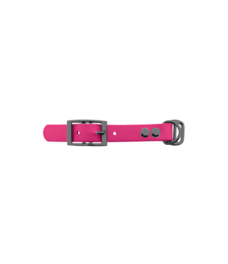 123Paracord Biothane adapter 19mm Passion pink/Grau