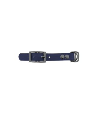 123Paracord Biothane adapter 19mm Navy Blau/Grau