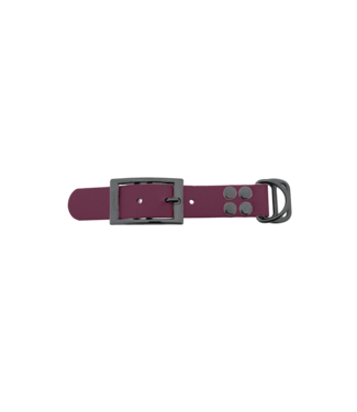 123Paracord Biothane adapter 25mm Wein Rot/Grau
