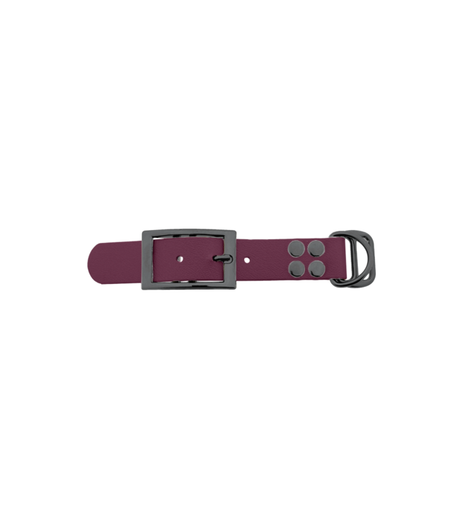Biothane adapter 25mm Wein Rot/Grau