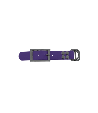 123Paracord Biothane adapter 25mm Violet/Grau