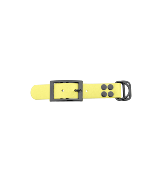 123Paracord Biothane adapter 25mm Pastellgelb/Grau