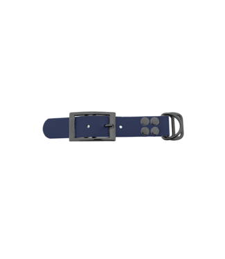123Paracord Biothane adapter 25mm Navy Blau/Grau