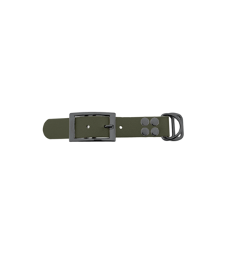 123Paracord Biothane adapter 25mm Military Olive/Grau