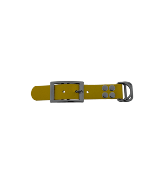 123Paracord Biothane adapter 25mm Gold/Grau