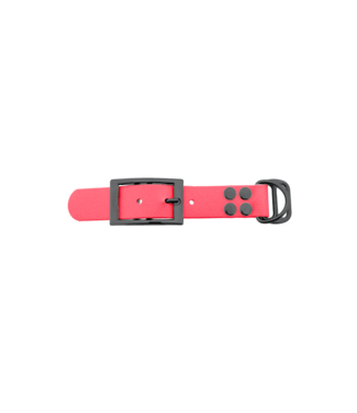 123Paracord Biothane adapter 25mm Coral/Grau