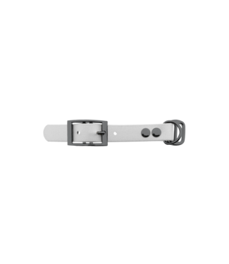 123Paracord Biothane adapter 19mm Weiss/Grau