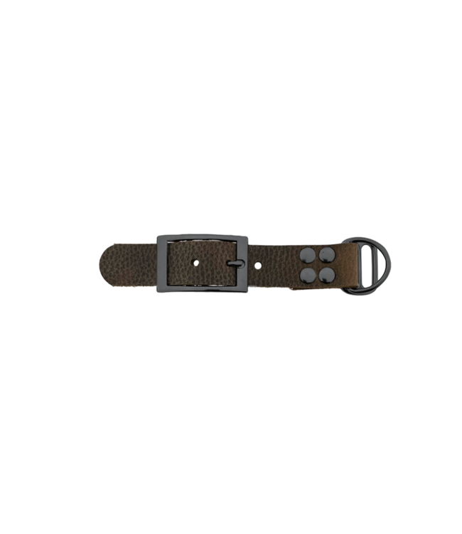 Büffelleder Adapter 25mm Motiv Braun/Grau
