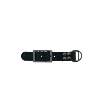 123Paracord Büffelleder Adapter 25mm Kroko motiv Schwarz/Grau