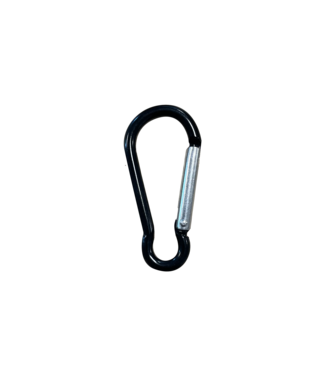 123Paracord Karabinerhaken 4 CM schwarz
