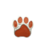 Perle metall hund Pfote Orange