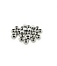 Paracord Perle Nickel rund 7X6MM Spacer 25 Stück