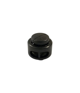 123Paracord Kordelstopper rund schwarz