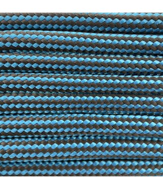 123Paracord Paracord 550 typ III Dunkel Cyan/Hazelnut braun Stripes