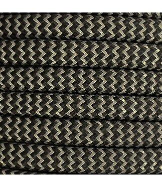 123Paracord 10MM PPM Seil Ultra reflective &  Schwarz Shockwave