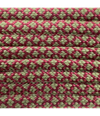 123Paracord Paracord 550 typ III Burgundy / moss Diamond