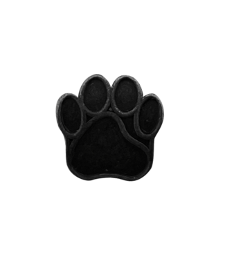 123Paracord Perle metall hund Pfote Blackline