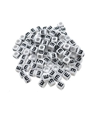 123Paracord Paracord Alphabet Perlen Weiss E