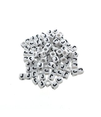 123Paracord Paracord Alphabet Perlen Weiss J
