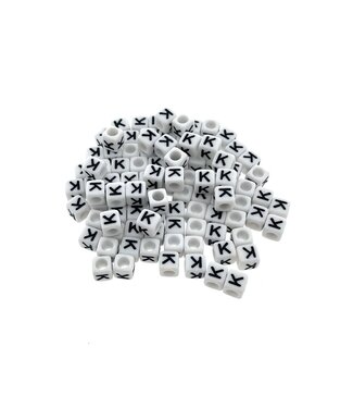 123Paracord Paracord Alphabet Perlen Weiss K