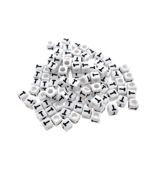 123Paracord Paracord Alphabet Perlen Weiss T