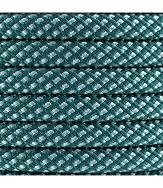 123Paracord 10MM Nylon Hundeleine Checkered Grun Premium