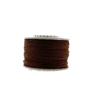 123Paracord Microcord 1.4MM Chocolate Braun - 40 mtr