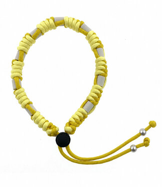 123Paracord DIY Anti-Zecken-Halsband Lemon Gelb/Pastel Gelb