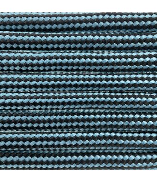 123Paracord Paracord 550 typ III Neon Türkis / Schwarz Stripes