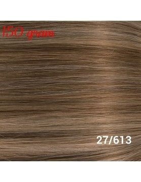 RedFox Clip-In Verlängerungen 45cm - Extra Volumen - 150 Gramm #27/613 Dark Blonde/Light Blonde