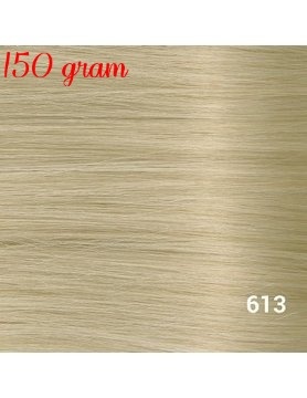 RedFox Clip-in Extensions 45cm - Extra Volume - 150 gram #613 Light Blonde