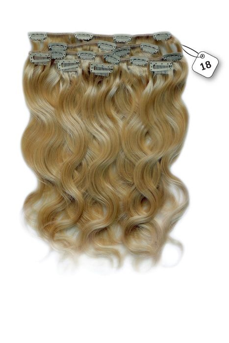 RedFox Clip-in Extensions - Body Wave - #18 Strawberry Blonde